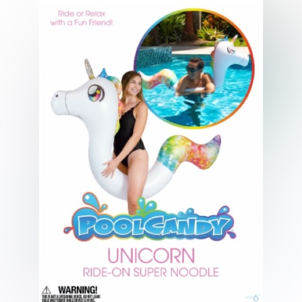 Unicorn Ride-On Super Noodle - Poolmaster